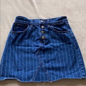 Blue Jean Button up skirt